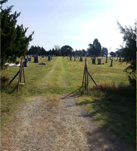 Entrance to Ingalls cemetery