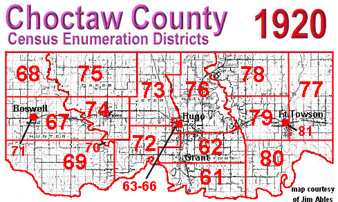 1920 Census Enumeration Map