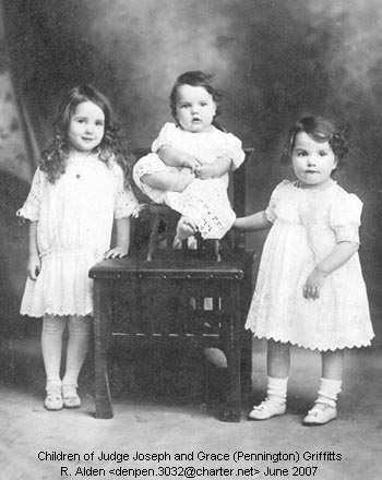 Children of Judge Joseph and Grace (Pennington) Griffitts