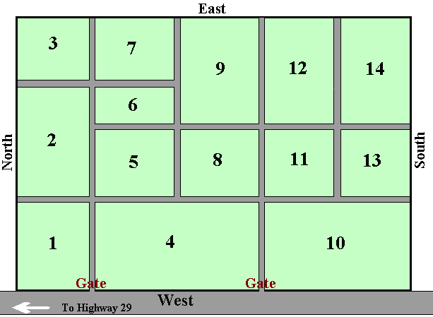 Elmore City Cemetery Map
