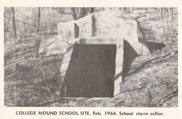College Mound school cellar