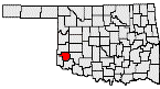 Greer County OKGenWeb map