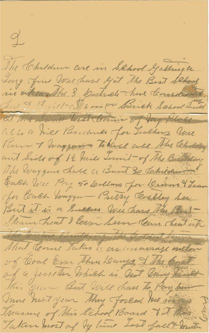 letter from Neeley Butler, Mangum, Oklahoma