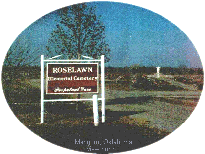Roselawn cemetery view north