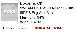 BOKOSHE, Oklahoma Weather BOKOSHE, Oklahoma Weather