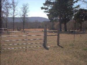 Kiamichi Pioneer Cemetery entrance