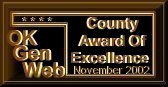 County Award of Excellence - OKGenWeb Nov2002