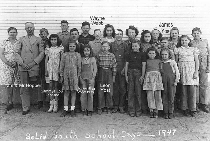 Solid South School 1947 class