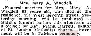 Mary A. Waddell