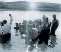 baptisin' at the pond