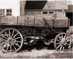 old farm wagon