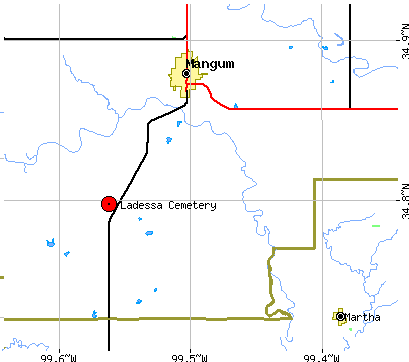 location of Ladessa cemetery