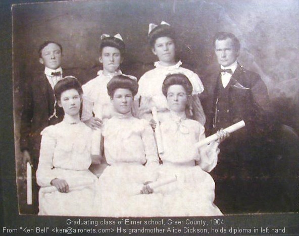Elmer school, graduating class, 1904