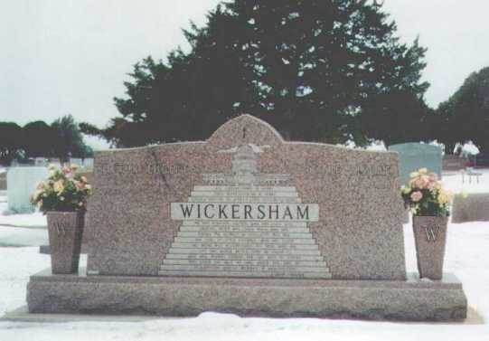 Wickersham stone at Riverside Cemetery