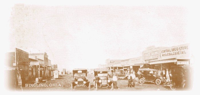 Ringling, Ok View Of West Main At Intersection Of State Hwy 89. (Date Unknown)