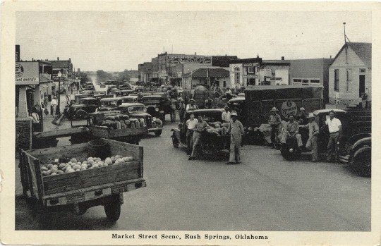 Rush Springs, Okla - Market street scene