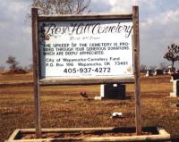 Rose Hill Cemetery sign