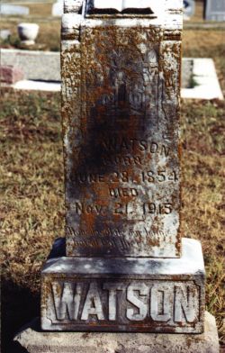 Headstone of Zachariah Watson