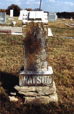 Headstone of Zachariah Watson