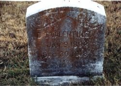 Headstone of DeWitt T. Valentine