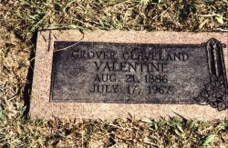 Grover Cleveland Valentine's gravestone