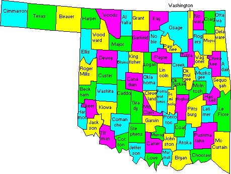 (Map of Oklahoma Counties)
