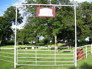 Belleville-Bourland cemetery entrance