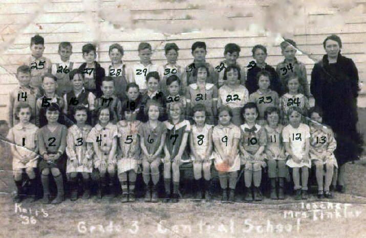 1935 - 1936 Third Grade class
