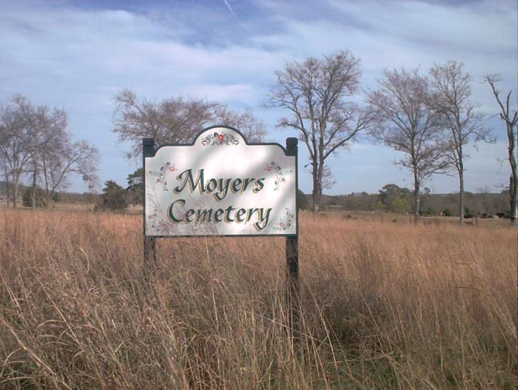 Moyers Cemetery Sign
