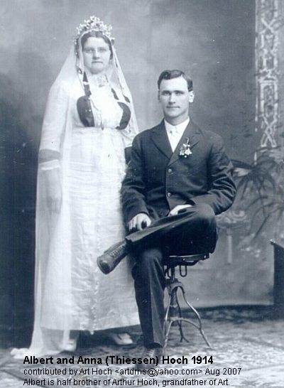 Albert and Anna (Thiessen) Hoch 1914
