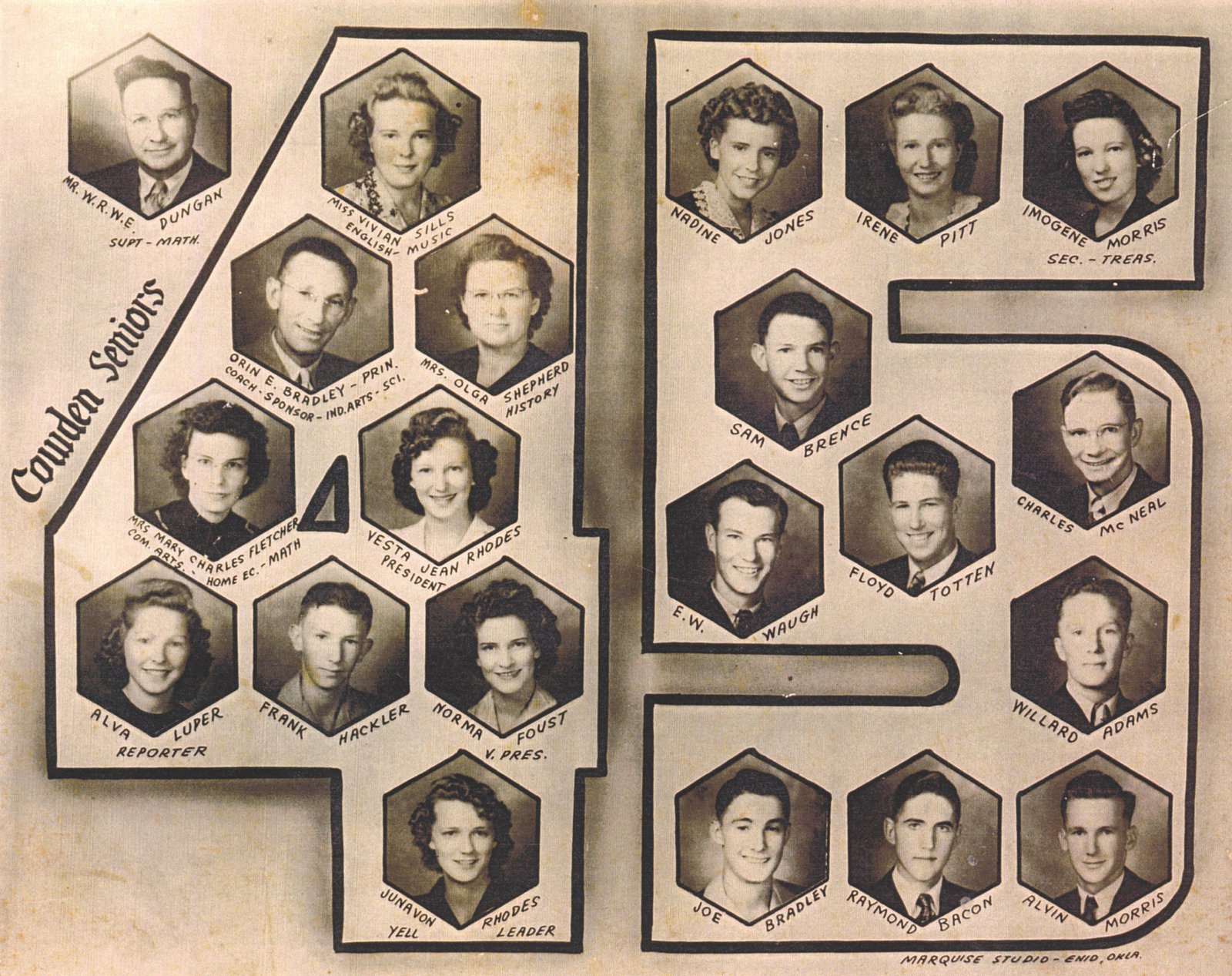 Cowden (Okla) Class of 1945