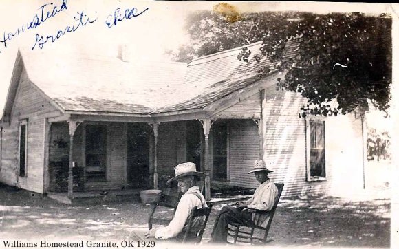 Williams homestead, Granite, Greer Co., OK 1929
